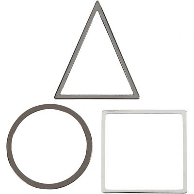 Creotime sieradenhangers 30 x 30 mm 30 stuks zilver Creotime sieradenhangers 30 x 30 mm 30 stuks zilver