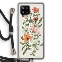 Hello bloemen: Samsung Galaxy A42 5G Transparant Hoesje met koord - thumbnail
