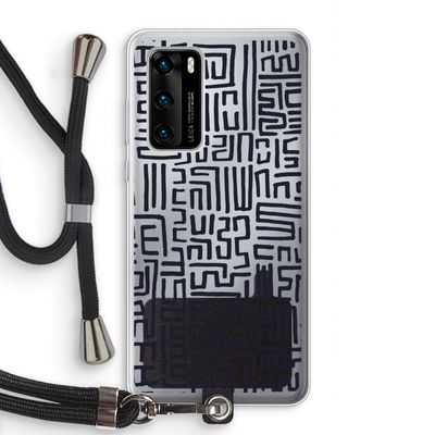 Moroccan Print: Huawei P40 Transparant Hoesje met koord