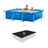 Intex Zwembad - Frame Pool - 220 x 150 x 60 cm - Inclusief Solarzeil