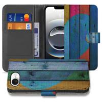 iPhone 16e | Book Style Case | Wood Heart - Cadeau voor je Vriend