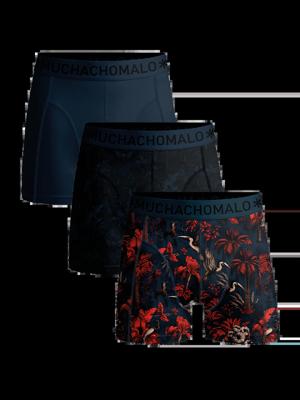 Boys 3-Pack Boxer Shorts Palmbird Print/Blue Jongens Ondergoed Boys 3-Pack Boxer Shorts Palmbird Print/Blue Jongens Ondergoed