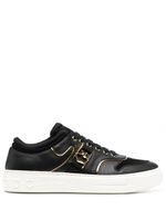 Ferragamo baskets à plaque logo - Noir