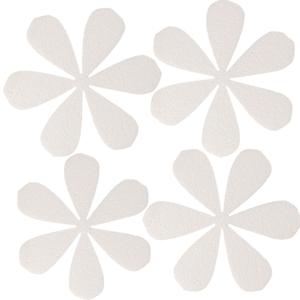 Piepschuim vormen bloemen - 4x stuks - 15 x 1 cm - Hobby knutselen - zelf decoreren