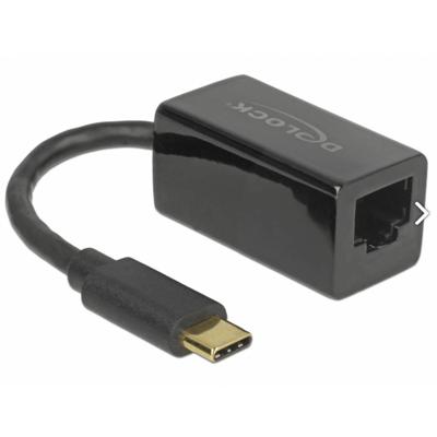 Delock USB 2.0 Adapter [1x USB-C stekker - 1x RJ45-bus] 65904 12.7 cm