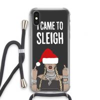 Came To Sleigh: iPhone X Transparant Hoesje met koord