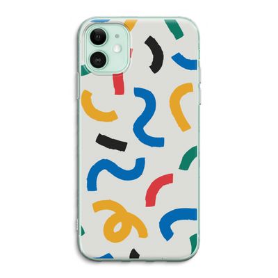 Illustratieve pop 2: iPhone 11 Transparant Hoesje