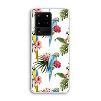 Kleurrijke papegaaien: Samsung Galaxy S20 Ultra Transparant Hoesje