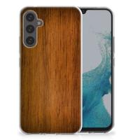 Samsung Galaxy A34 | Bumper Hoesje | Donker Hout