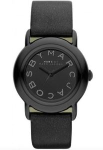 Horlogeband Marc by Marc Jacobs MBM1186 Leder Zwart 18mm