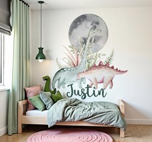 Scène met dinosaurussen muursticker