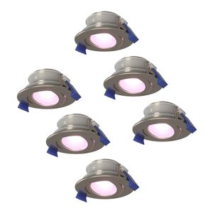 Set van 6 Smart Lima LED inbouwspots - Kantelbaar - Dimbaar - RGBWW - IP65 waterdicht en stofdicht - Buiten - Badkamer - GU10 verwisselbare lichtbron