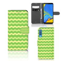 Samsung Galaxy A7 (2018) | Telefoon Hoesje | Waves Green Samsung Galaxy A7 (2018) | Telefoon Hoesje | Waves Green