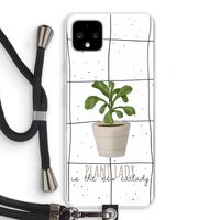 Kamerplant op vensterruit: Pixel 4 XL Transparant Hoesje met koord