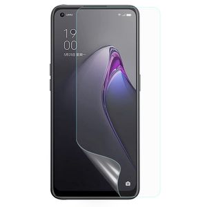 Lunso - Oppo Reno 8 Beschermfolie - 2 stuks Full cover Screenprotector