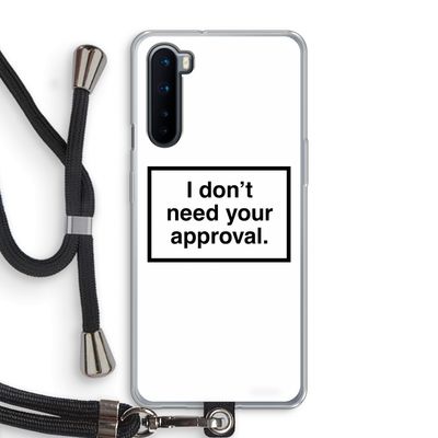 Don't need approval: OnePlus Nord Transparant Hoesje met koord
