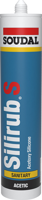 Soudal silirub sanitair | siliconen voegkit | 310 ml | zwart - 101550