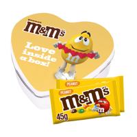 M&M's geschenkdoos hartje 'Love inside a box' - peanut - 90g M&M's geschenkdoos hartje 'Love inside a box' - peanut - 90g