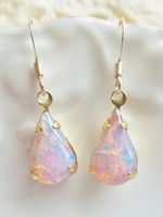 Casual Opal Moonstone Drop Earrings Everyday Versatile Jewelry - thumbnail