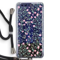 Sierlijke bloemen: Honor 9 Transparant Hoesje met koord