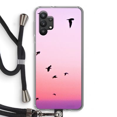Fly away: Samsung Galaxy A32 5G Transparant Hoesje met koord
