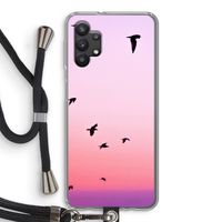 Fly away: Samsung Galaxy A32 5G Transparant Hoesje met koord