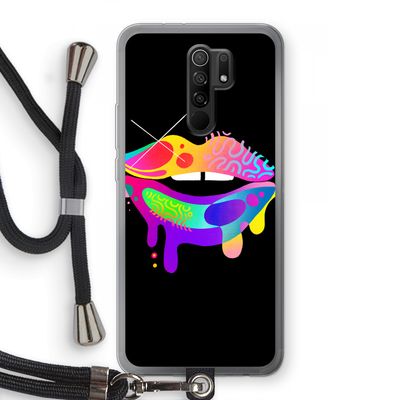 Lip Palette: Xiaomi Redmi 9 Transparant Hoesje met koord