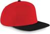 Beechfield CB660 Original Flat Peak Snapback Cap - Classic Red/Black - One Size