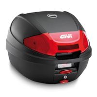 GIVI E300 Monolock Topkoffer, Topkoffers en zijkoffers voor de moto, rode reflectoren