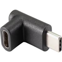 Renkforce USB 3.2 Gen 2 (USB 3.1 Gen 2) Adapter [1x USB-C stekker - 1x USB-C bus] 90° haaks naar boven - thumbnail