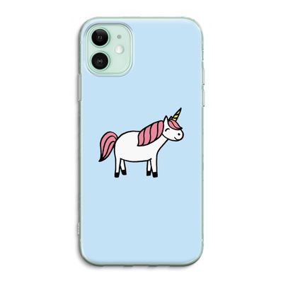 Eenhoorn: iPhone 11 Transparant Hoesje