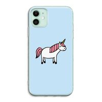 Eenhoorn: iPhone 11 Transparant Hoesje
