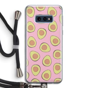 Dancing avocados: Samsung Galaxy S10e Transparant Hoesje met koord