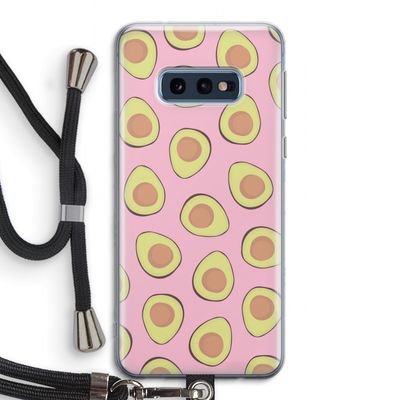 Dancing avocados: Samsung Galaxy S10e Transparant Hoesje met koord