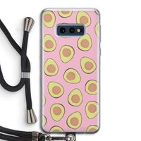 Dancing avocados: Samsung Galaxy S10e Transparant Hoesje met koord