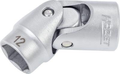 HAZET Scharnierende dopsleutel 880G-12 · 3/8 inch (10 mm) vierkant hol · Buiten-zeskant-tractieprofiel · SW 12 mm