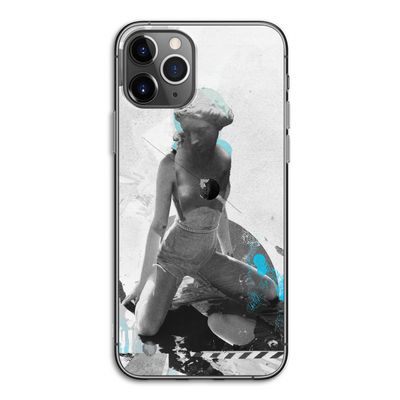 I will not feel a thing: iPhone 11 Pro Transparant Hoesje