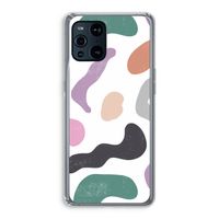 Memphis Shapes: Oppo Find X3 Pro Transparant Hoesje
