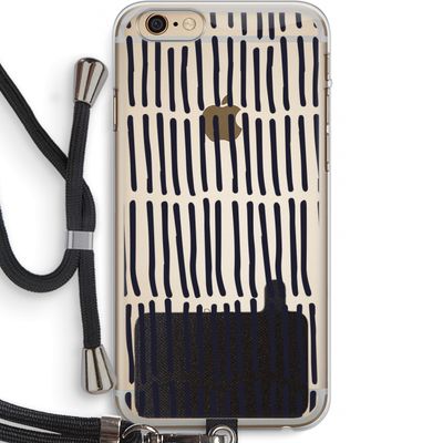 Moroccan stripes: iPhone 6 PLUS / 6S PLUS Transparant Hoesje met koord