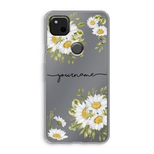 Daisies: Google Pixel 4a Transparant Hoesje
