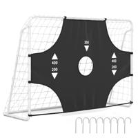 Voetbaldoel met Afneembare Doelwand Handbaldoel met 5 Schietgaten en Verankeringssysteem