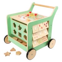 Small Foot Houten Baby Loopwagen Activiteitencentrum Pastel Groen