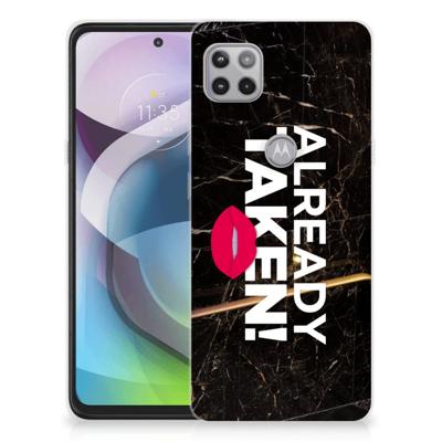 Motorola Moto G 5G | Siliconen hoesje | met naam Already Taken Black
