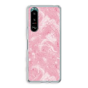 Abstract Painting Pink: Sony Xperia 5 III Transparant Hoesje
