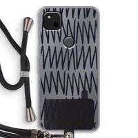 Marrakech Zigzag: Pixel 4a Transparant Hoesje met koord