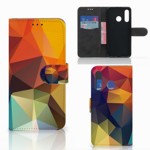 Huawei P30 Lite (2020) Book Case Polygon Color