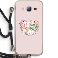GRL PWR Flower: Samsung Galaxy J3 (2016) Transparant Hoesje met koord