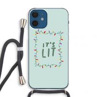 It's Lit: iPhone 12 mini Transparant Hoesje met koord