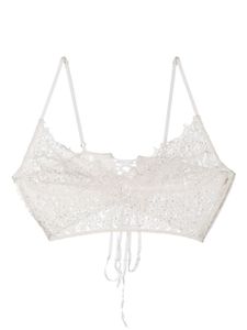 Kiki de Montparnasse soutien-gorge à effet de transparence - Blanc