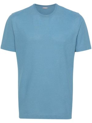 Zanone t-shirt en coton à manches courtes - Bleu